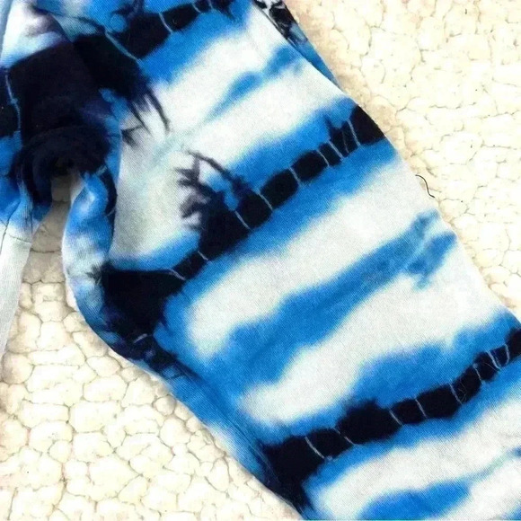 Young Fabulous & Broke Tie Dye Elastic Waist 3/4 Tab Sleeve Jumper Romper Size S - Picture 7 of 14